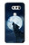S3693 Pleine lune du loup blanc sinistre Etui Coque Housse pour LG V30, LG V30 Plus, LG V30S ThinQ, LG V35, LG V35 ThinQ