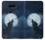 S3693 Pleine lune du loup blanc sinistre Etui Coque Housse pour LG V30, LG V30 Plus, LG V30S ThinQ, LG V35, LG V35 ThinQ