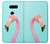 S3708 Flamant rose Etui Coque Housse pour LG V30, LG V30 Plus, LG V30S ThinQ, LG V35, LG V35 ThinQ