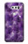 S3713 Graphique violet améthyste à quartz imprimé Etui Coque Housse pour LG V30, LG V30 Plus, LG V30S ThinQ, LG V35, LG V35 ThinQ