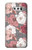 S3716 Motif floral rose Etui Coque Housse pour LG V30, LG V30 Plus, LG V30S ThinQ, LG V35, LG V35 ThinQ