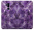 S3713 Graphique violet améthyste à quartz imprimé Etui Coque Housse pour LG G7 ThinQ