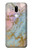 S3717 Imprimé graphique en marbre bleu pastel or rose Etui Coque Housse pour LG G7 ThinQ