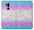 S3747 Polygone de drapeau trans Etui Coque Housse pour LG G7 ThinQ