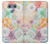 S3705 Fleur florale pastel Etui Coque Housse pour LG G6