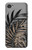 S3692 Feuilles de palmier gris noir Etui Coque Housse pour LG Q6