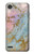 S3717 Imprimé graphique en marbre bleu pastel or rose Etui Coque Housse pour LG Q6