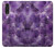 S3713 Graphique violet améthyste à quartz imprimé Etui Coque Housse pour LG Velvet