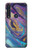 S3676 Pierre de marbre abstraite colorée Etui Coque Housse pour Motorola Moto G8 Plus