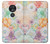 S3705 Fleur florale pastel Etui Coque Housse pour Motorola Moto G7 Play