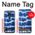 S3671 Tie Dye bleu Etui Coque Housse pour Motorola Moto G7 Power