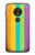 S3678 Vertical arc-en-ciel coloré Etui Coque Housse pour Motorola Moto G7 Power