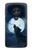 S3693 Pleine lune du loup blanc sinistre Etui Coque Housse pour Motorola Moto G7 Power