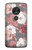 S3716 Motif floral rose Etui Coque Housse pour Motorola Moto G7 Power
