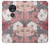 S3716 Motif floral rose Etui Coque Housse pour Motorola Moto G7 Power