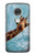 S3680 Girafe de sourire mignon Etui Coque Housse pour Motorola Moto G7, Moto G7 Plus