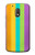 S3678 Vertical arc-en-ciel coloré Etui Coque Housse pour Motorola Moto G4 Play