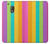 S3678 Vertical arc-en-ciel coloré Etui Coque Housse pour Motorola Moto G4 Play