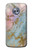 S3717 Imprimé graphique en marbre bleu pastel or rose Etui Coque Housse pour Motorola Moto X4