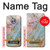 S3717 Imprimé graphique en marbre bleu pastel or rose Etui Coque Housse pour Motorola Moto X4