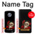 S3753 Roses de crâne gothique sombre Etui Coque Housse pour Motorola Moto X4