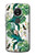 S3697 Oiseaux de la vie des feuilles Etui Coque Housse pour Motorola Moto E5 Plus