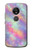 S3706 Arc-en-ciel pastel Galaxy Pink Sky Etui Coque Housse pour Motorola Moto E5 Plus