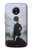 S3789 Wanderer above the Sea of Fog Etui Coque Housse pour Motorola Moto E5 Plus