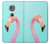 S3708 Flamant rose Etui Coque Housse pour Motorola Moto G6 Play, Moto G6 Forge, Moto E5