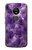 S3713 Graphique violet améthyste à quartz imprimé Etui Coque Housse pour Motorola Moto G6 Play, Moto G6 Forge, Moto E5