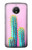 S3673 Cactus Etui Coque Housse pour Motorola Moto E4 Plus