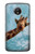 S3680 Girafe de sourire mignon Etui Coque Housse pour Motorola Moto E4 Plus