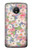 S3688 Motif d'art floral floral Etui Coque Housse pour Motorola Moto E4 Plus