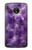S3713 Graphique violet améthyste à quartz imprimé Etui Coque Housse pour Motorola Moto E4 Plus
