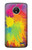 S3675 Tâche de couleur Etui Coque Housse pour Motorola Moto E4