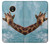 S3680 Girafe de sourire mignon Etui Coque Housse pour Motorola Moto E4