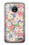 S3688 Motif d'art floral floral Etui Coque Housse pour Motorola Moto E4