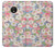 S3688 Motif d'art floral floral Etui Coque Housse pour Motorola Moto E4