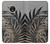 S3692 Feuilles de palmier gris noir Etui Coque Housse pour Motorola Moto E4