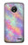 S3706 Arc-en-ciel pastel Galaxy Pink Sky Etui Coque Housse pour Motorola Moto E4