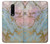 S3717 Imprimé graphique en marbre bleu pastel or rose Etui Coque Housse pour OnePlus 7 Pro