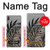 S3692 Feuilles de palmier gris noir Etui Coque Housse pour Sony Xperia L3