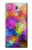 S3677 Mosaïques de briques colorées Etui Coque Housse pour Sony Xperia XA2 Ultra
