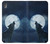 S3693 Pleine lune du loup blanc sinistre Etui Coque Housse pour Sony Xperia XA1