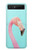 S3708 Flamant rose Etui Coque Housse pour Samsung Galaxy Z Flip 5G