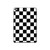 S1611 Échiquier Damier Noir Blanc Etui Coque Housse pour iPad mini 4, iPad mini 5, iPad mini 5 (2019)