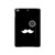 S1946 Sir Mustache Minimalisme Etui Coque Housse pour iPad mini 4, iPad mini 5, iPad mini 5 (2019)
