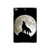 S1981 Loup hurlant à la lune Etui Coque Housse pour iPad mini 4, iPad mini 5, iPad mini 5 (2019)