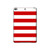 S2364 Rouge et blanc rayé Etui Coque Housse pour iPad mini 4, iPad mini 5, iPad mini 5 (2019)
