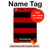 S2638 Noir et Rouge rayé Etui Coque Housse pour iPad mini 4, iPad mini 5, iPad mini 5 (2019)